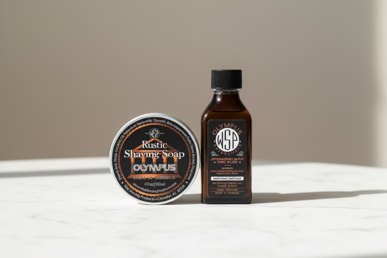 Olympus Rustic Shaving Soap – Vegan, Natural & Ultra-Slick Lather