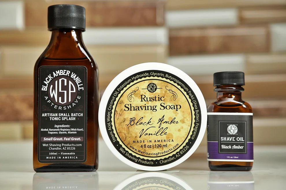 Pre & Post Shave Oil - Black Amber Vanille