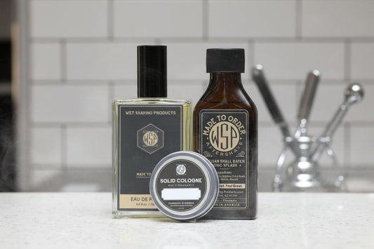 WSP Barbershop Eau de Parfum | The Authentic Classic The Master Collection: 100ml + Aftershave + Solid Cologne
