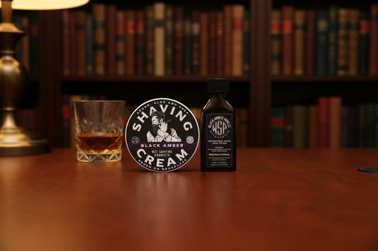 WSP Black Amber Shaving Cream The Classic Pair – Cream + Matching Splash