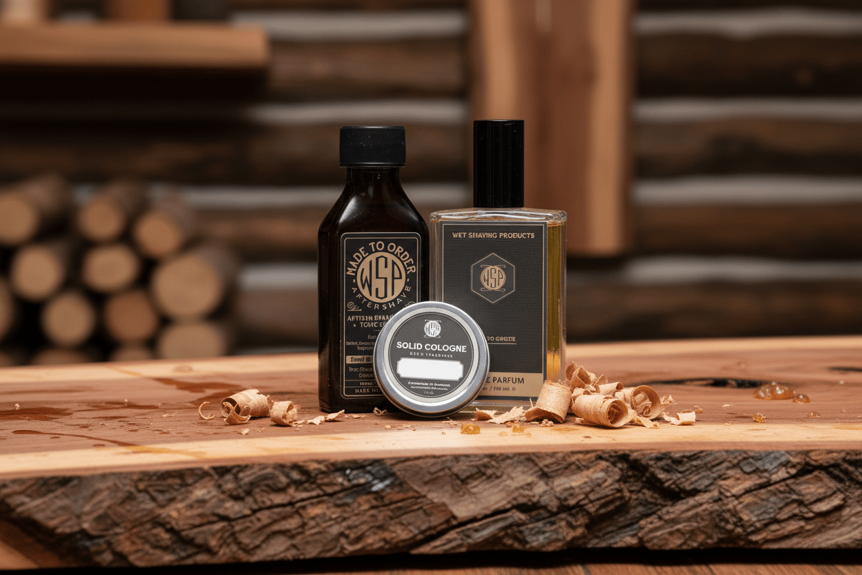 WSP Cedarwood Eau de Parfum | Limited Edition Woodsy Blend The Full Protocol: 100ml Spray + Aftershave + Solid Cologne
