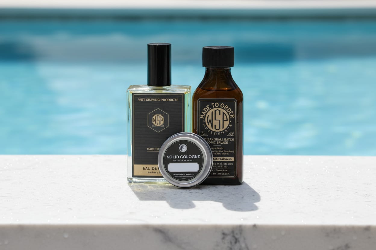 WSP Fresh, Aquatic & Citrus – Eau de Parfum Calamus / 100ml Spray + Aftershave + Solid Cologne - The Master Collection