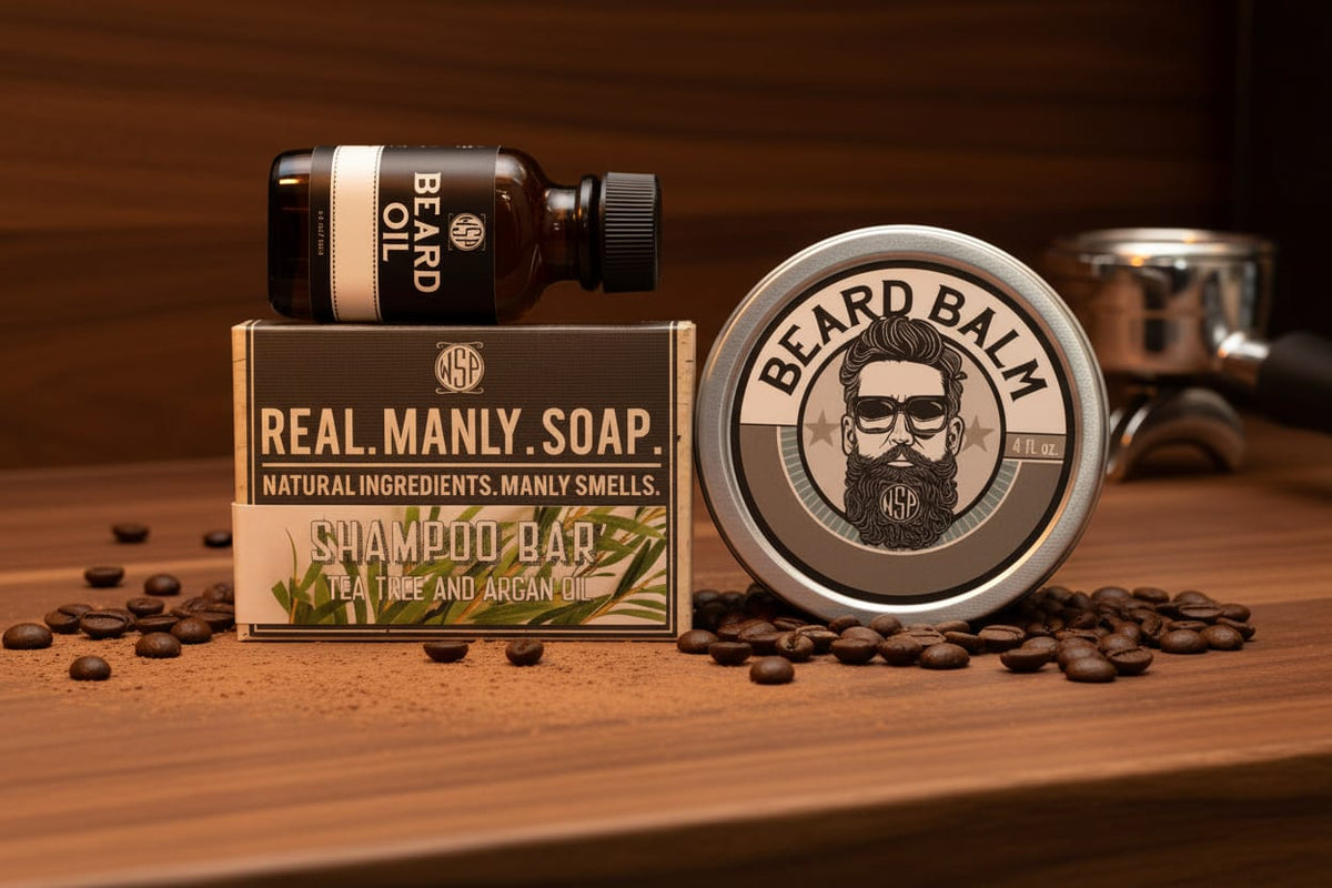 WSP Limited Edition – Espresso Beard Oil The Beard Kit (30ml Oil + 4oz Balm + 'Poo Bar)