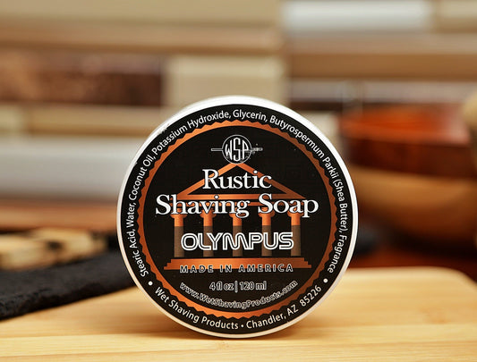 WSP Olympus Rustic Shaving Soap – Vegan, Natural & Ultra-Slick Lather