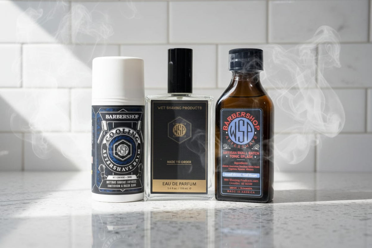 WSP Post-Shave Protocol Kit Barbershop / Protocol Kit + EDP Upgrade (Splash + Balm + Matching Eau de Parfum)