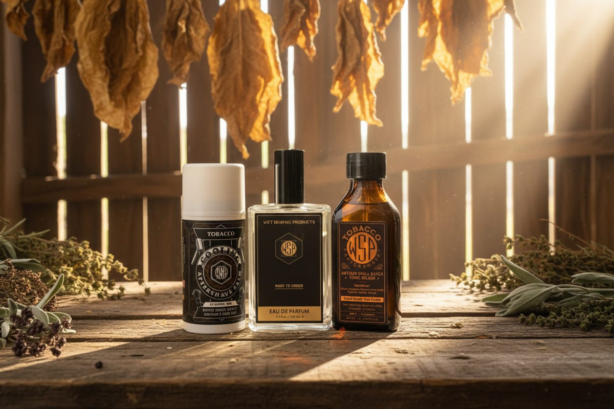WSP Post-Shave Protocol Kit Tobacco / Protocol Kit + EDP Upgrade (Splash + Balm + Matching Eau de Parfum)