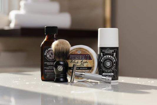 WSP The Grand Wet Shaving Kit The Craftsman (Best Badger) / Black Amber Vanille