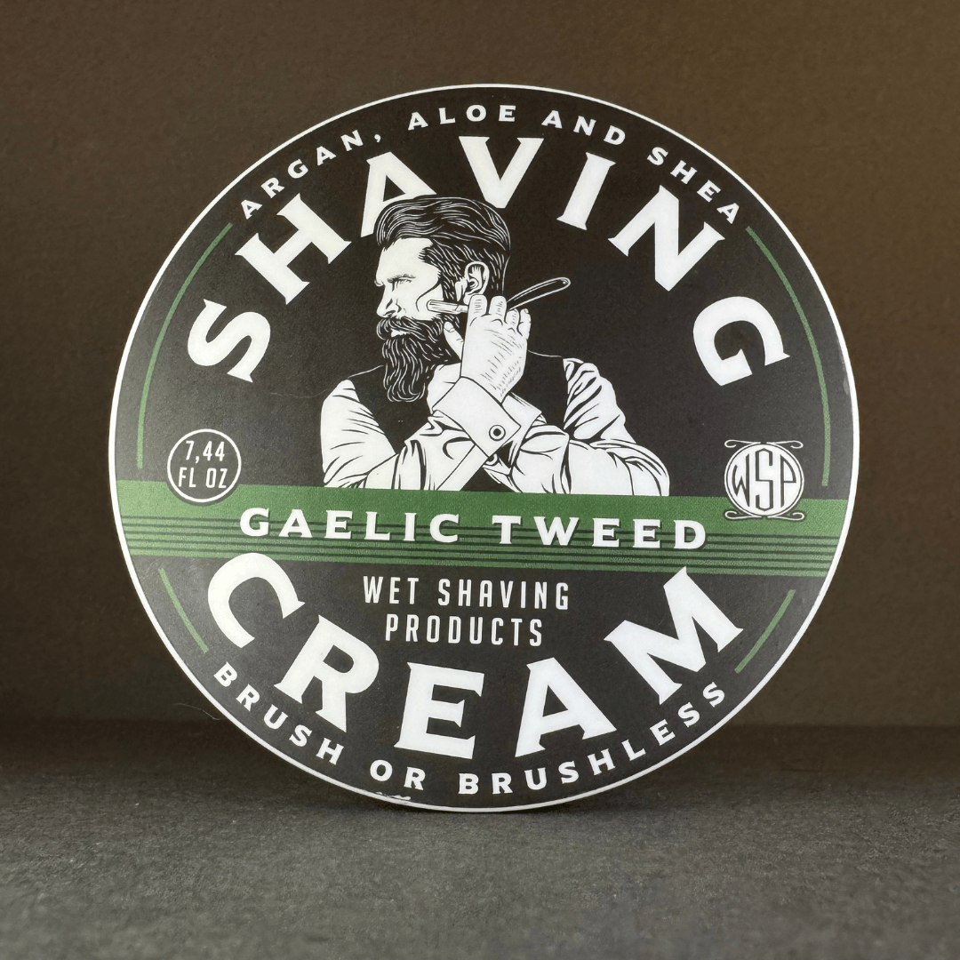 WSP Travel Shaving Cream – 2oz TSA Compliant – Concentrated Formula Gaelic Tweed