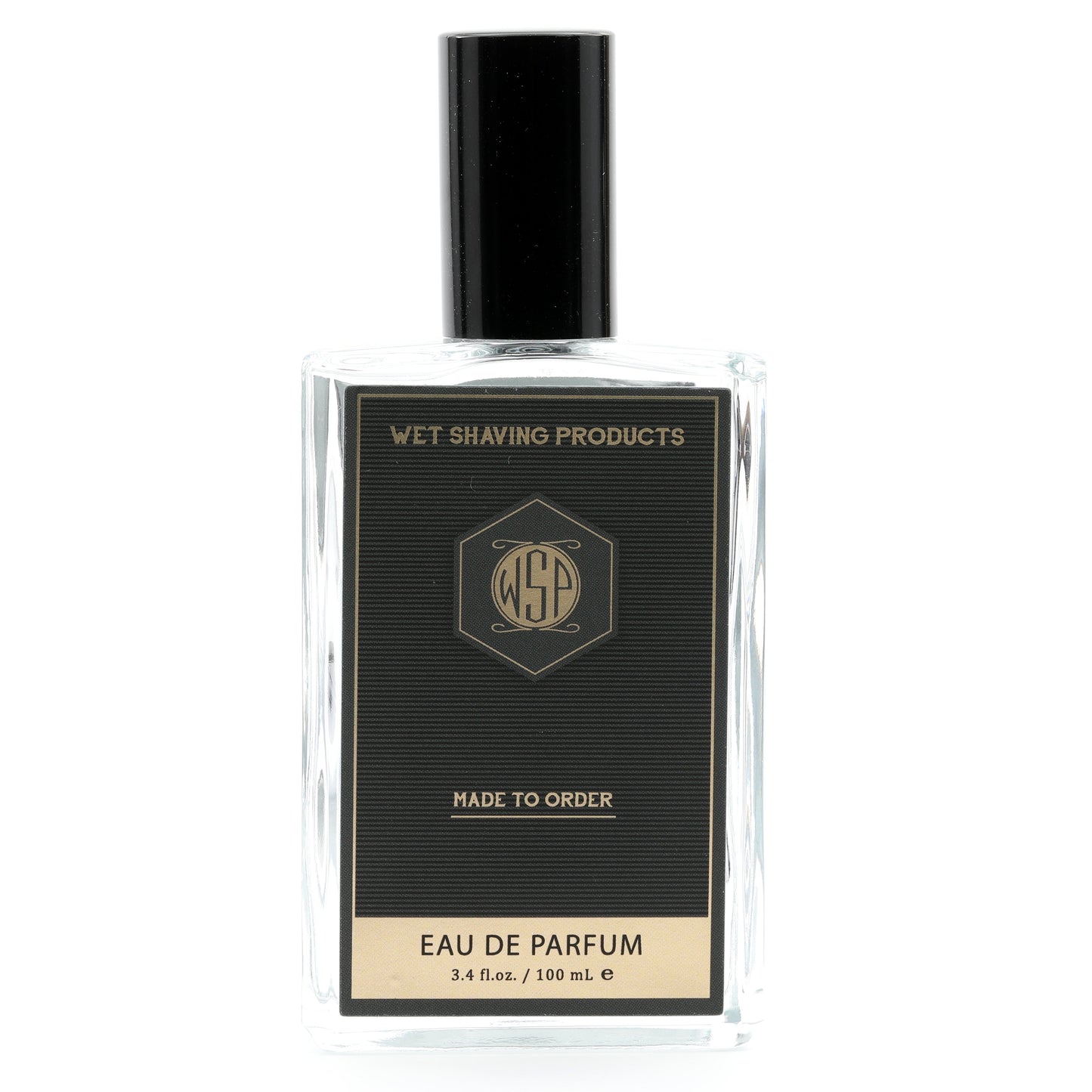 clear cologne bottle