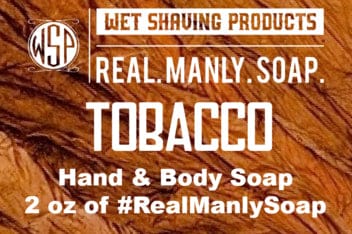 WSP Castile Hand & Body Soap Bar, 100% Natural & Vegan - 2 oz Travel Size Tobacco