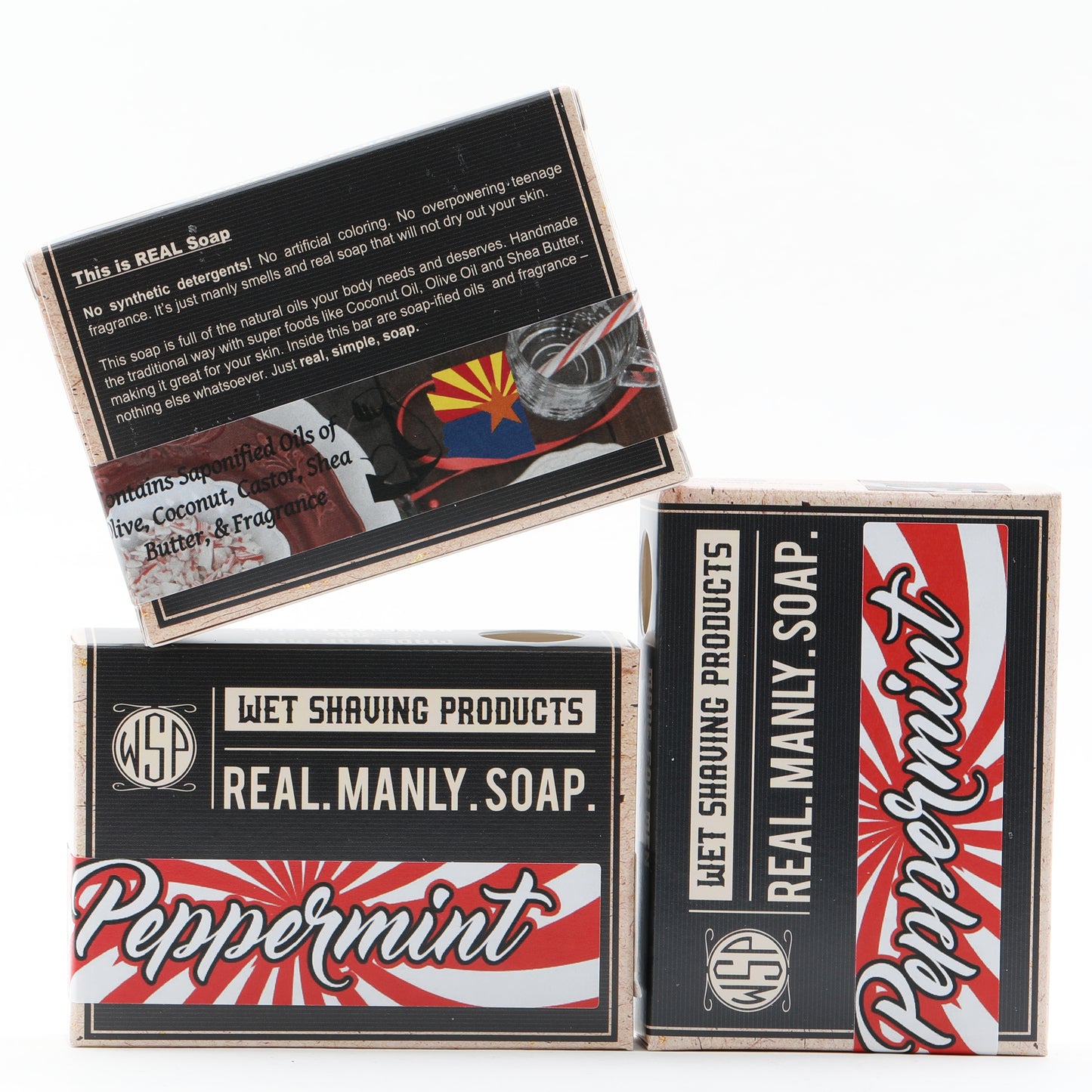 Limited Edition - Peppermint - Castile Hand & Body Soap Bar 4.5 oz Vegan Natural Ingredients