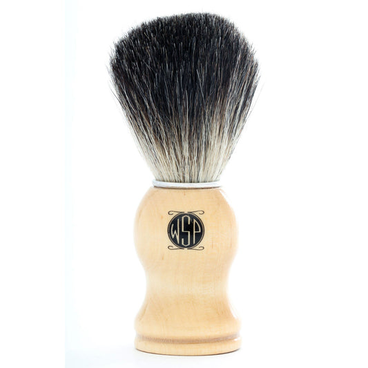 WSP shaving brush displayed.