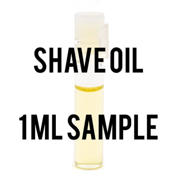 small vial of shave oil