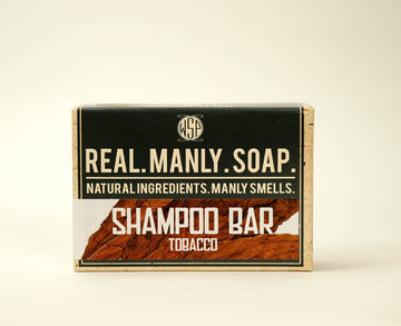 Shampoo & Beard Wash Bar 4.5 oz 100% Vegan & Natural (Tobacco)