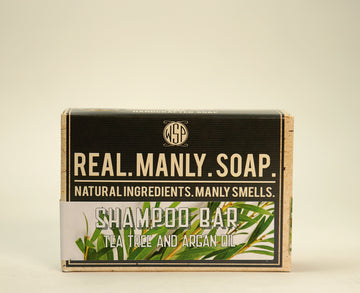 Tea Tree Shampoo & Beard Wash Bar 4.5 oz 100% Vegan & Natural
