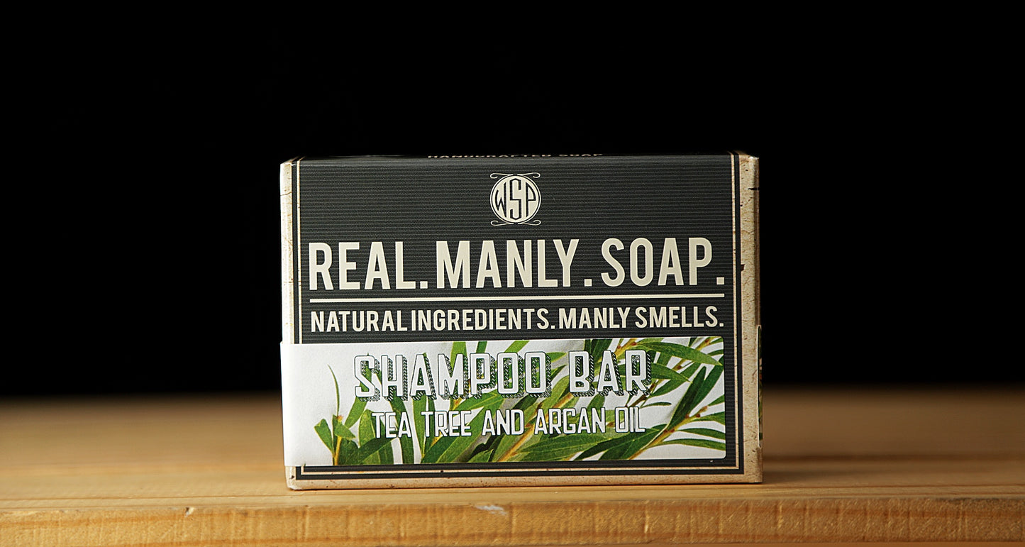WSP Shampoo Bar in Tea Tree and Argan Oil scent