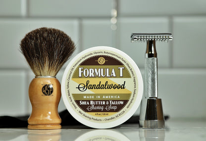 The Ultimate Beginner's Wet Shaving Kit – Safety Razor, Black Badger Brush & Soap Set