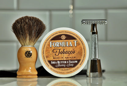 The Ultimate Beginner's Wet Shaving Kit – Safety Razor, Black Badger Brush & Soap Set