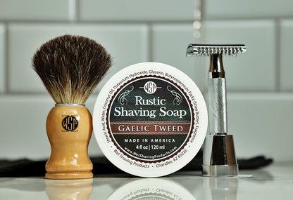 The Ultimate Beginner's Wet Shaving Kit – Safety Razor, Black Badger Brush & Soap Set