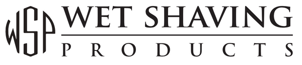Logo for Wet Shaving Products on a white background