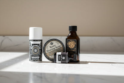 Au Naturel (Unscented) Rustic Shaving Soap – Vegan, Natural & Ultra-Slick Lather