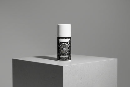 WSP Aftershave Balm with a geometric label on a textured wall.