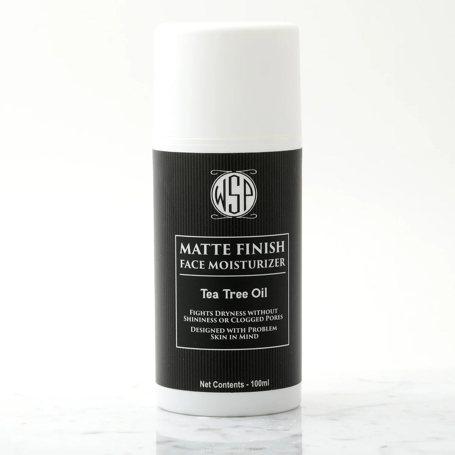 Matte Finish Men's Face Lotion with Tea Tree Oil by WSP – Formulated for Problem Skin.