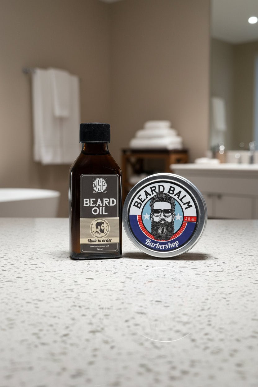 Barbershop Artisan Beard Balm – Leave-In Conditioner & Light Hold – Natural Formula