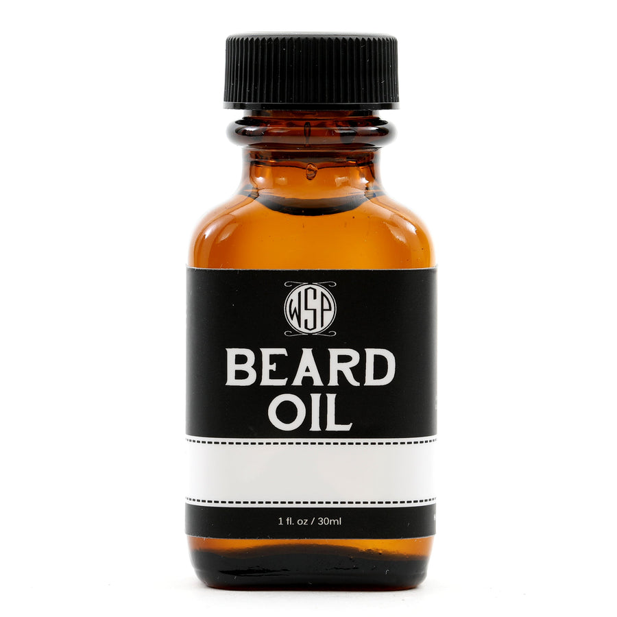small brown bottle of beard oil