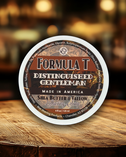 Formula T Shaving Soap - Shea Butter & Tallow - 4 Fl oz in Jar