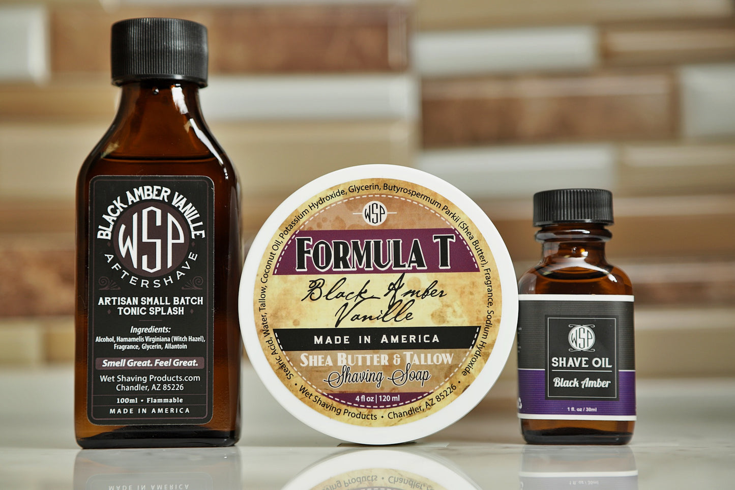 Black Amber Vanille Formula T Shaving Soap – Tallow & Shea Butter – Artisan Lather