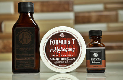 Mahogany Formula T Shaving Soap – Tallow & Shea Butter – Artisan Lather