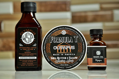 Olympus Formula T Shaving Soap – Tallow & Shea Butter – Artisan Lather