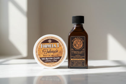 Tobacco Formula T Shaving Soap – Tallow & Shea Butter – Artisan Lather