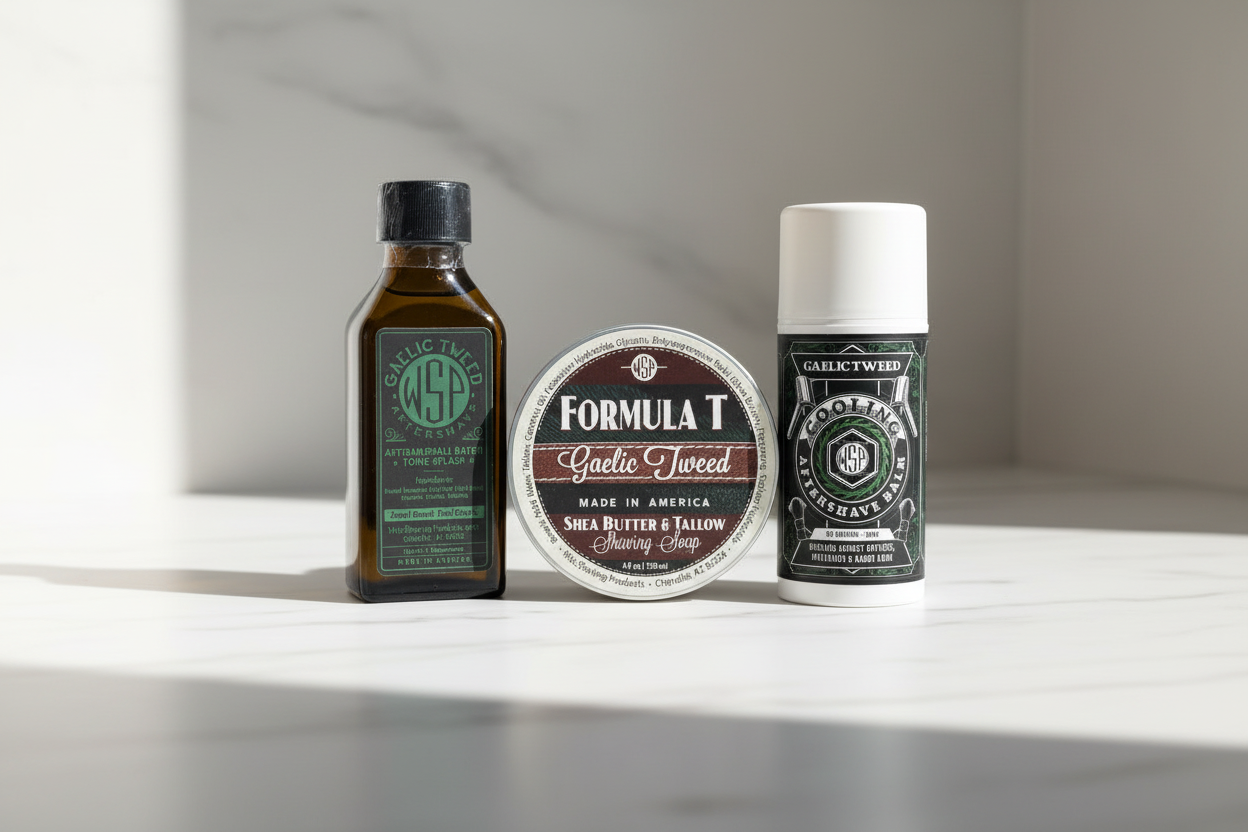 Gaelic Tweed Cooling Aftershave Balm – Non-Greasy & Mentholated