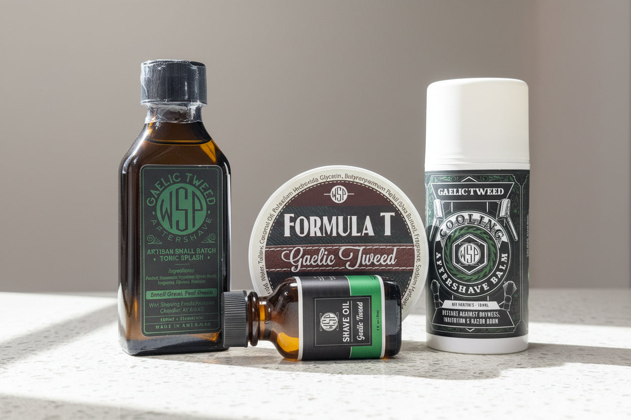 Gaelic Tweed Formula T Shaving Soap – Tallow & Shea Butter – Artisan Lather