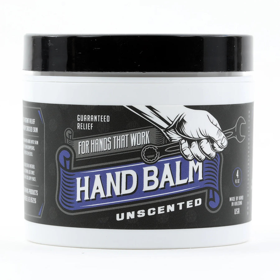 Unscented Blue Collar Hand Balm - Front Label