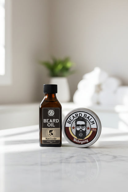 Mahogany Artisan Beard Balm – Leave-In Conditioner & Light Hold – Natural Formula