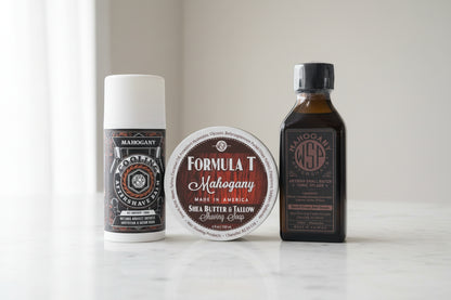 Mahogany Cooling Aftershave Balm – Non-Greasy & Mentholated