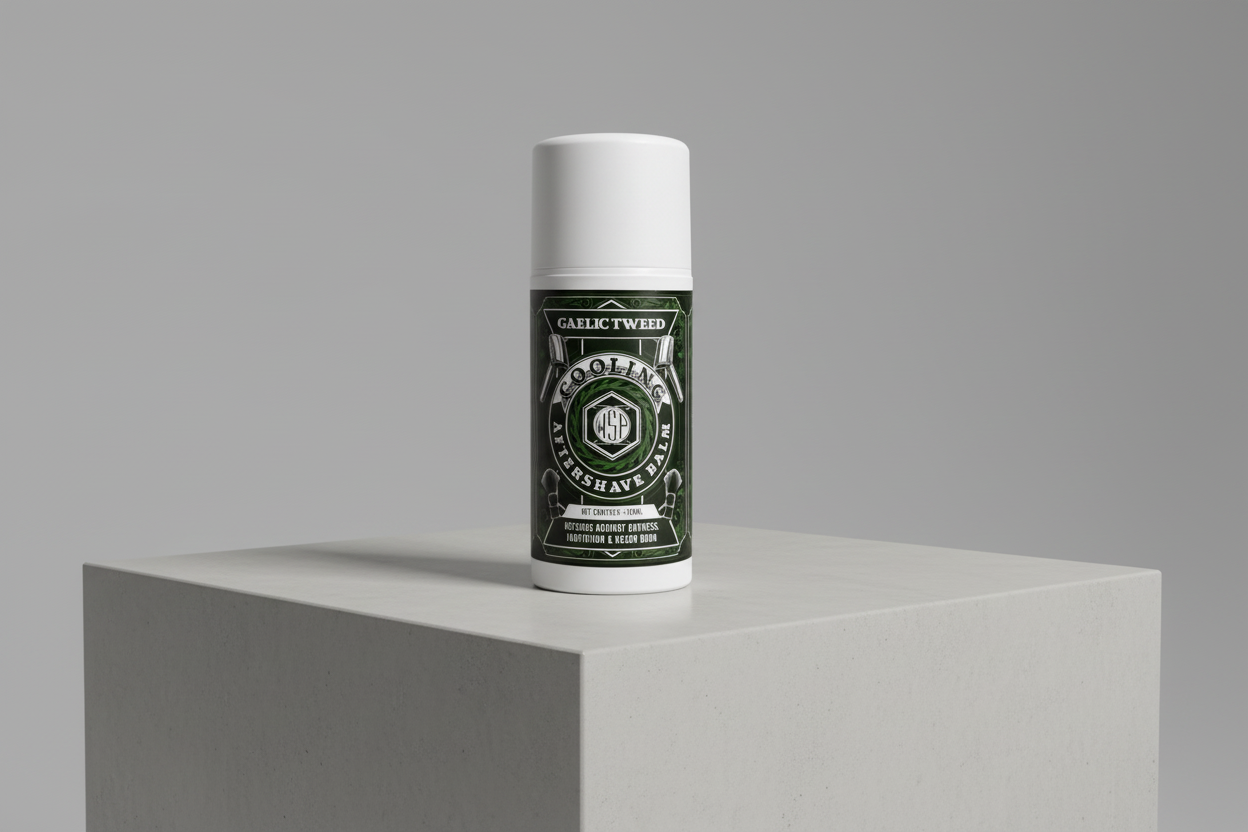 Gaelic Tweed Cooling Aftershave Balm – Non-Greasy & Mentholated