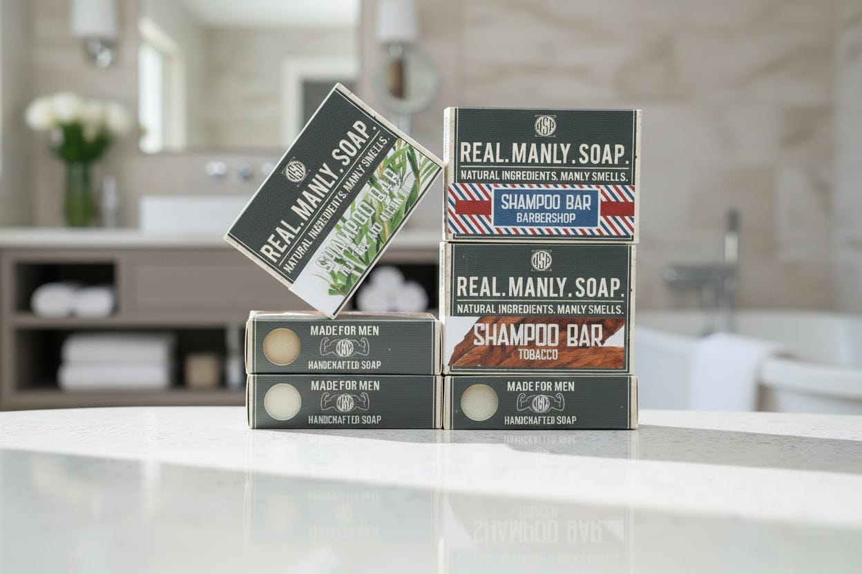 WSP Artisan Bar Soap Variety Packs – Body, Face & Shampoo – Bulk Savings The Head & Beard Stockpile (6 Shampoo Bars)