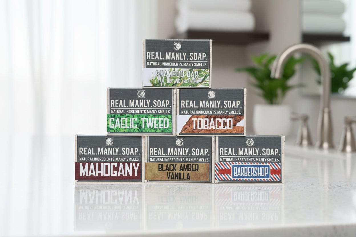 WSP Artisan Bar Soap Variety Packs – Body, Face & Shampoo – Bulk Savings The Total Shower Loadout (5 Body Bars + 1 Shampoo)