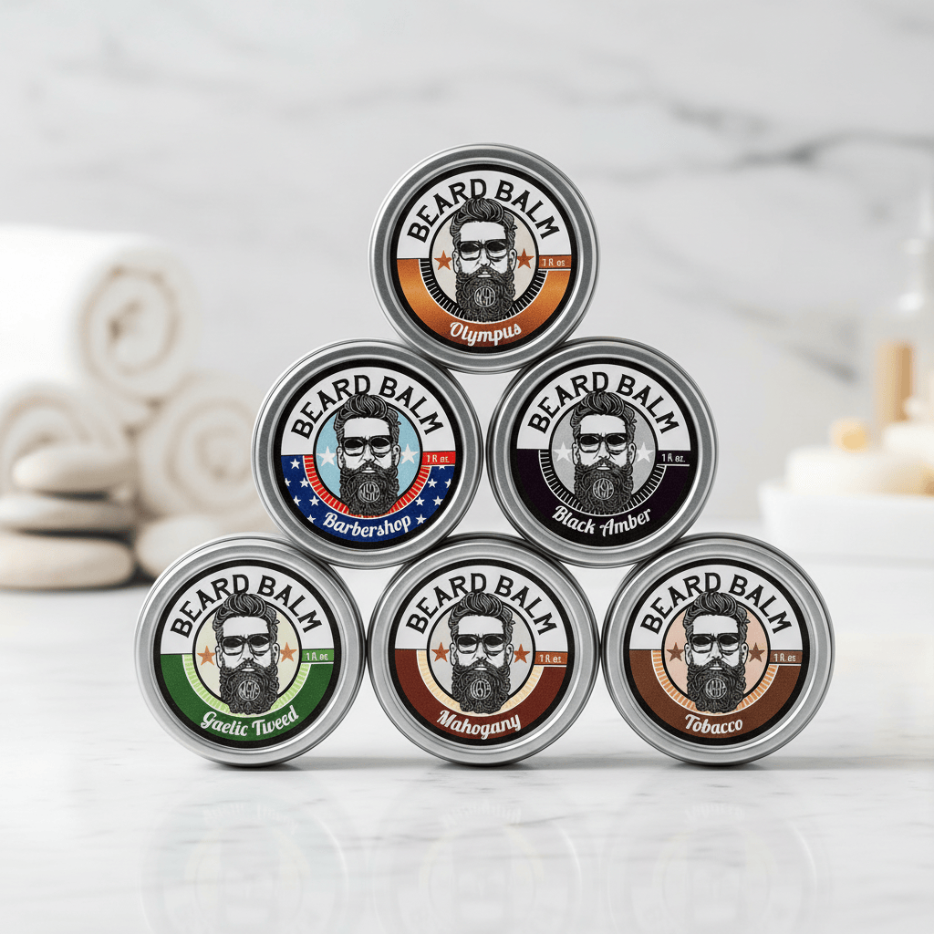 WSP Artisan Beard Balm 1oz Sampler Set – Natural Leave-In Conditioner – Variety Pack