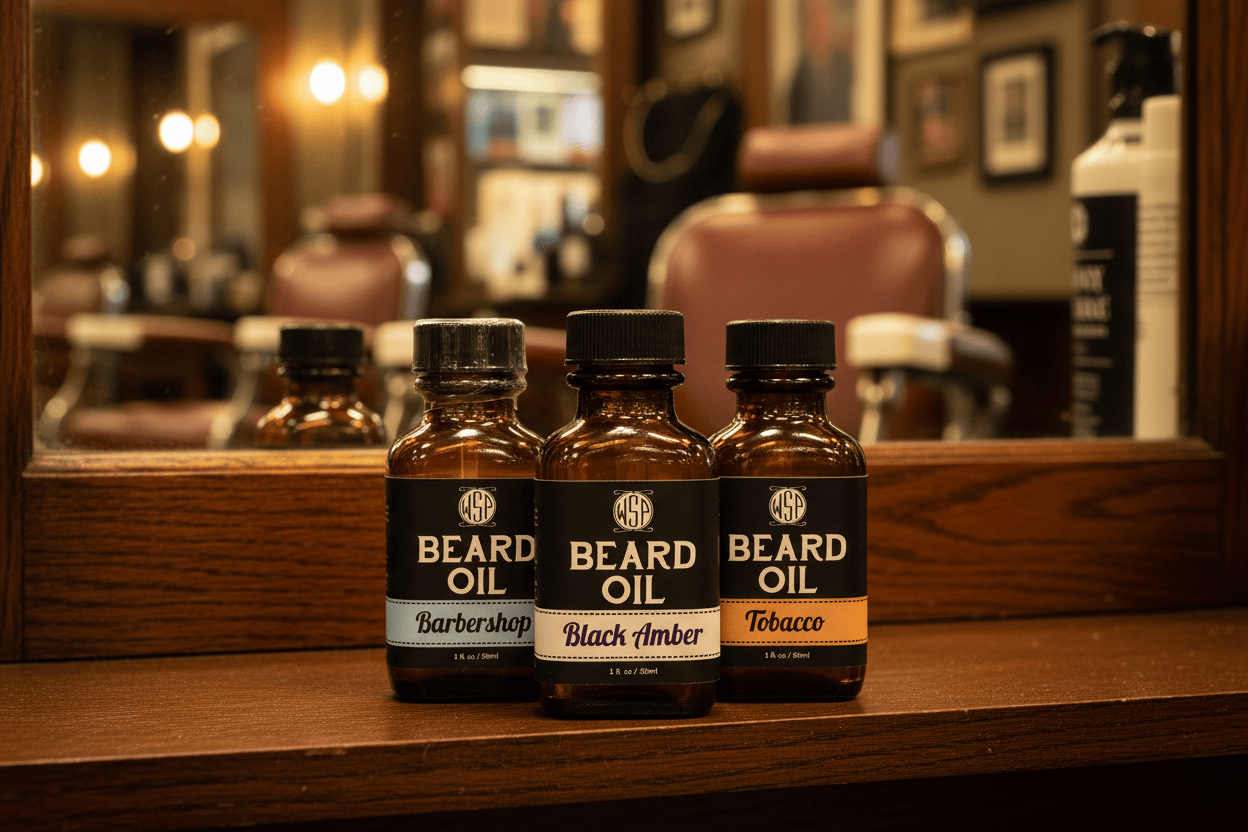 WSP Artisan Beard Oil Variety Pack – 3-Bottle Flight – Natural Dry-Finish Formula