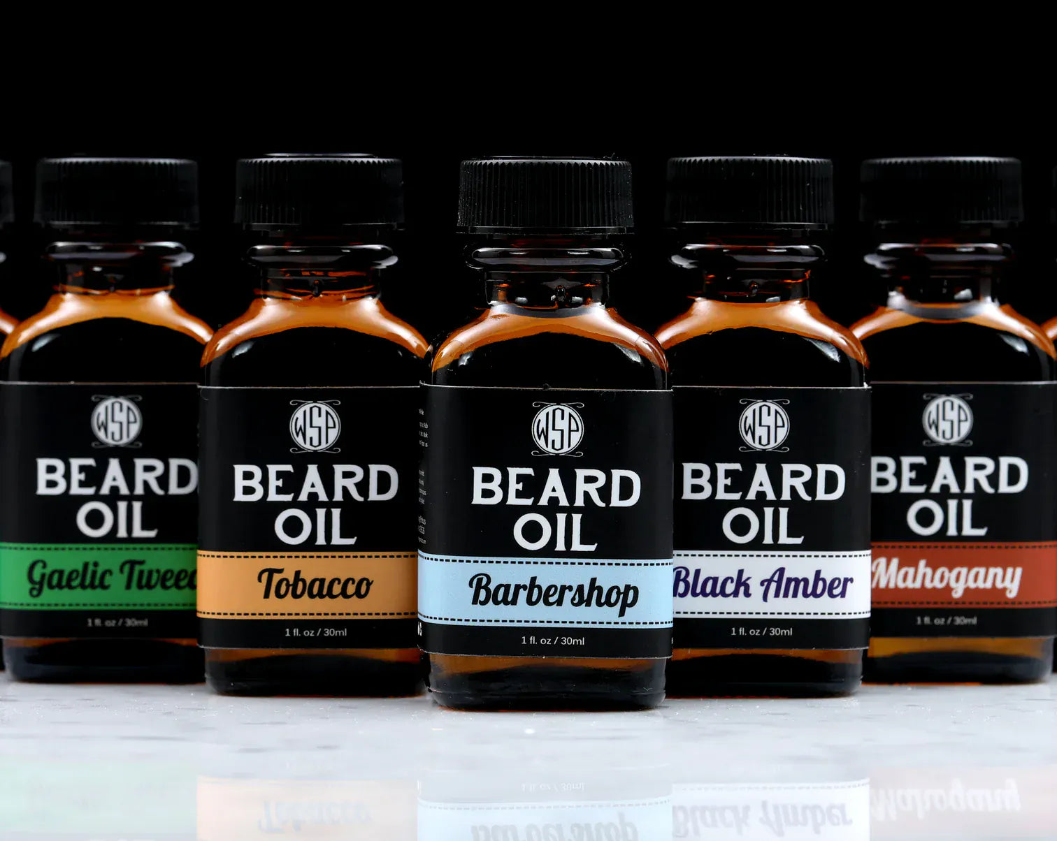WSP Artisan Beard Oil Variety Pack – 3-Bottle Flight – Natural Dry-Finish Formula