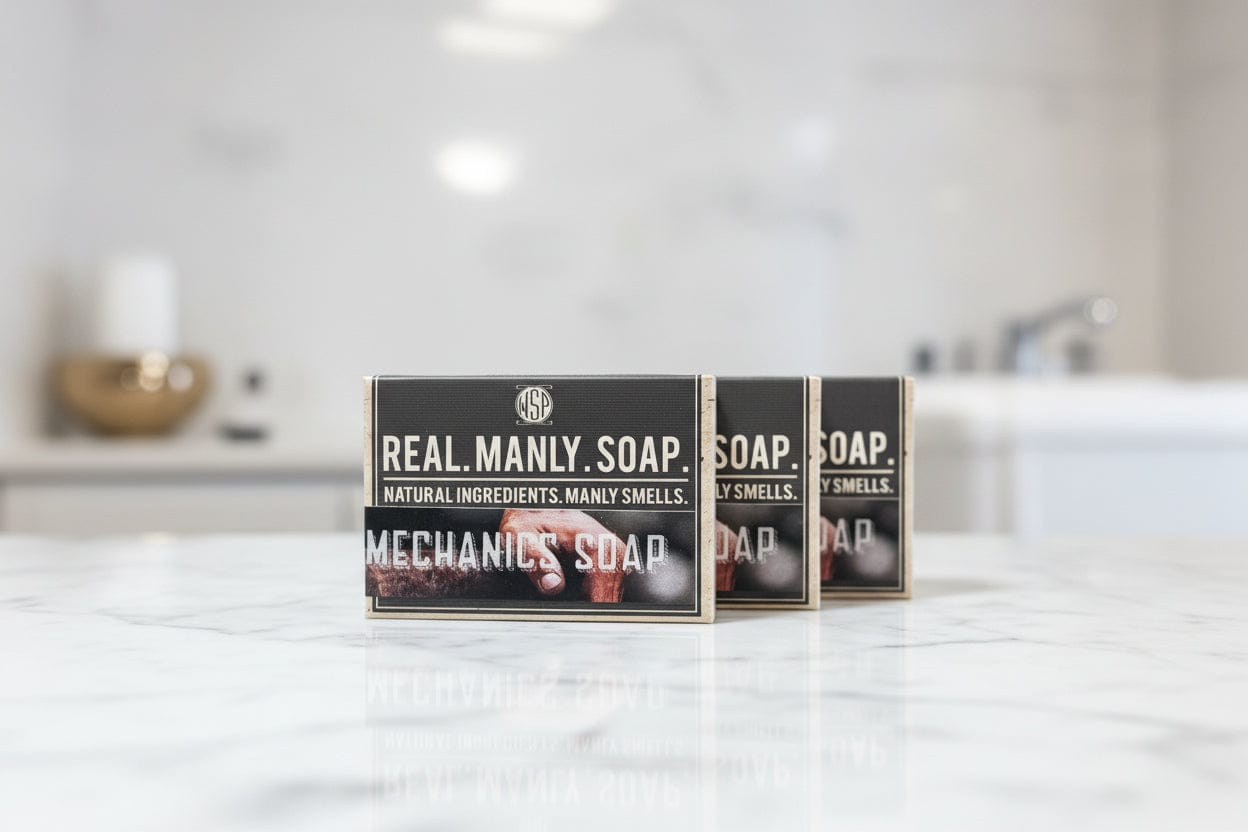 WSP Artisan Mechanic’s Scrub Bar – Walnut Grit & Orange Oil – Heavy Duty Clean 3-Bar Supply