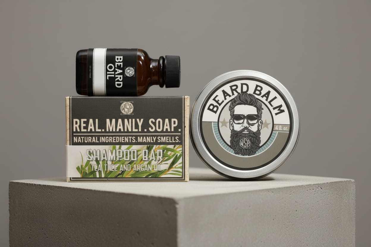 WSP Au Naturel Beard Balm The Full Beard Loadout (The Complete Kit)