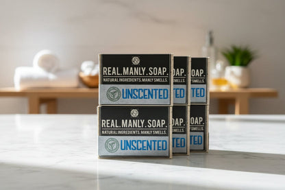 WSP Au Naturel (Unscented) Artisan Hand & Body Soap – Natural Castile & Shea Butter Formula – Moisturizing Rich Lather 6-Bar Stockpile