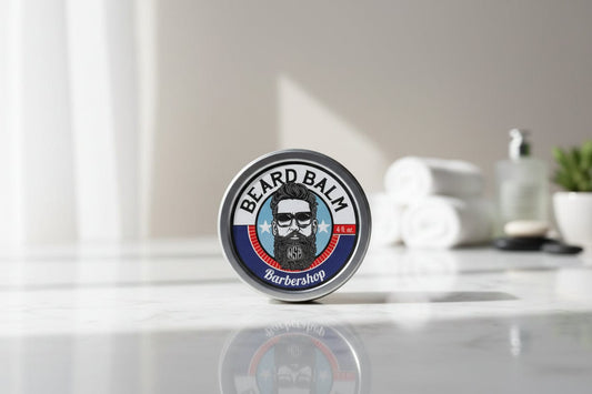 WSP Barbershop Artisan Beard Balm – Leave-In Conditioner & Light Hold – Natural Formula 4 oz - Master Supply (The best value; lasts for months)