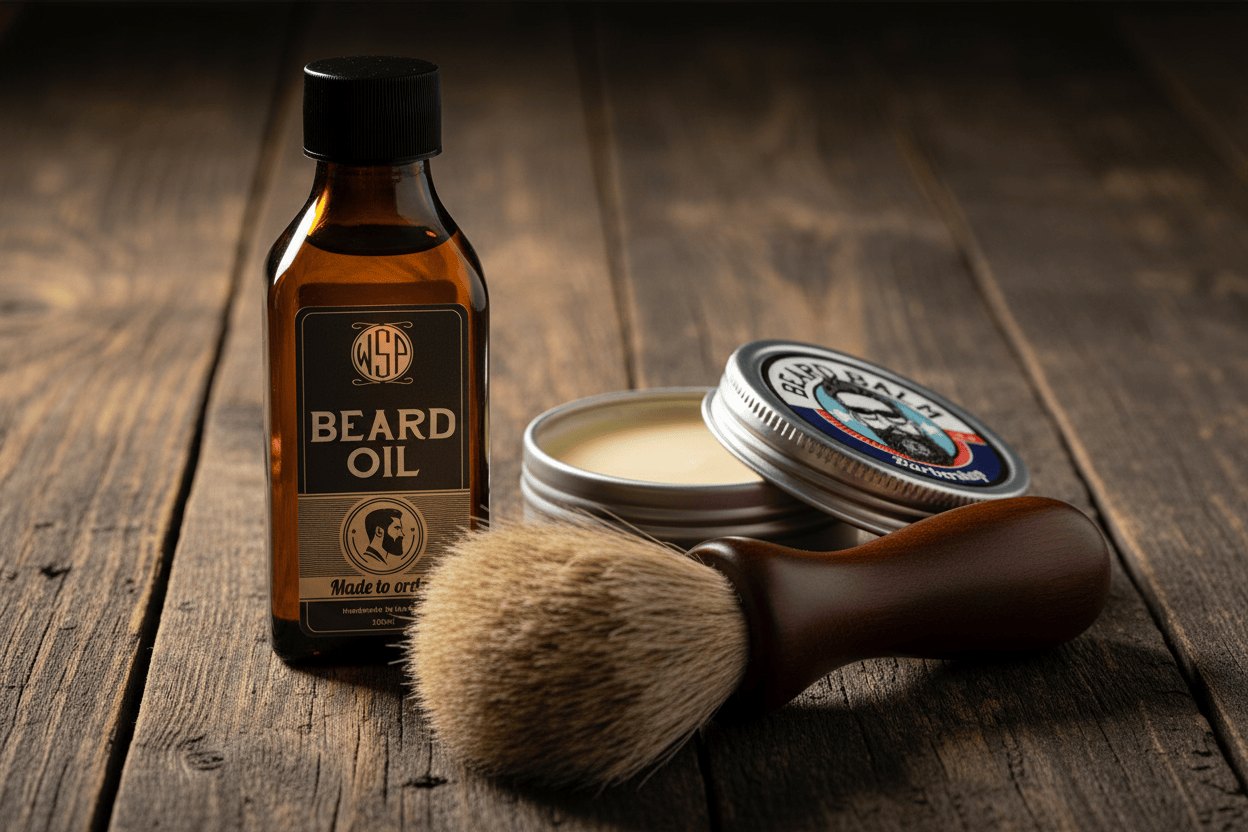 WSP Barbershop Artisan Beard Oil – Dry-Finish Formula – Conditioner & Softener